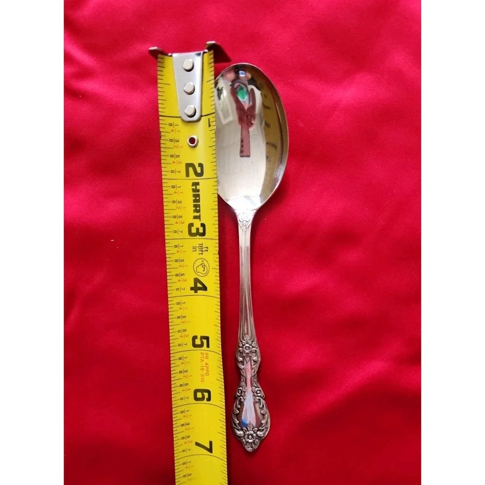 Wm Rogers Grand Elegance International Silver 1959 Soup Spoons Flatware Lot of 4